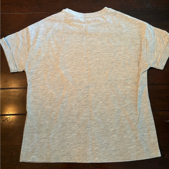 Girls M&S shirt with sequin Heart- Size 9/10 - Picture 2 of 5